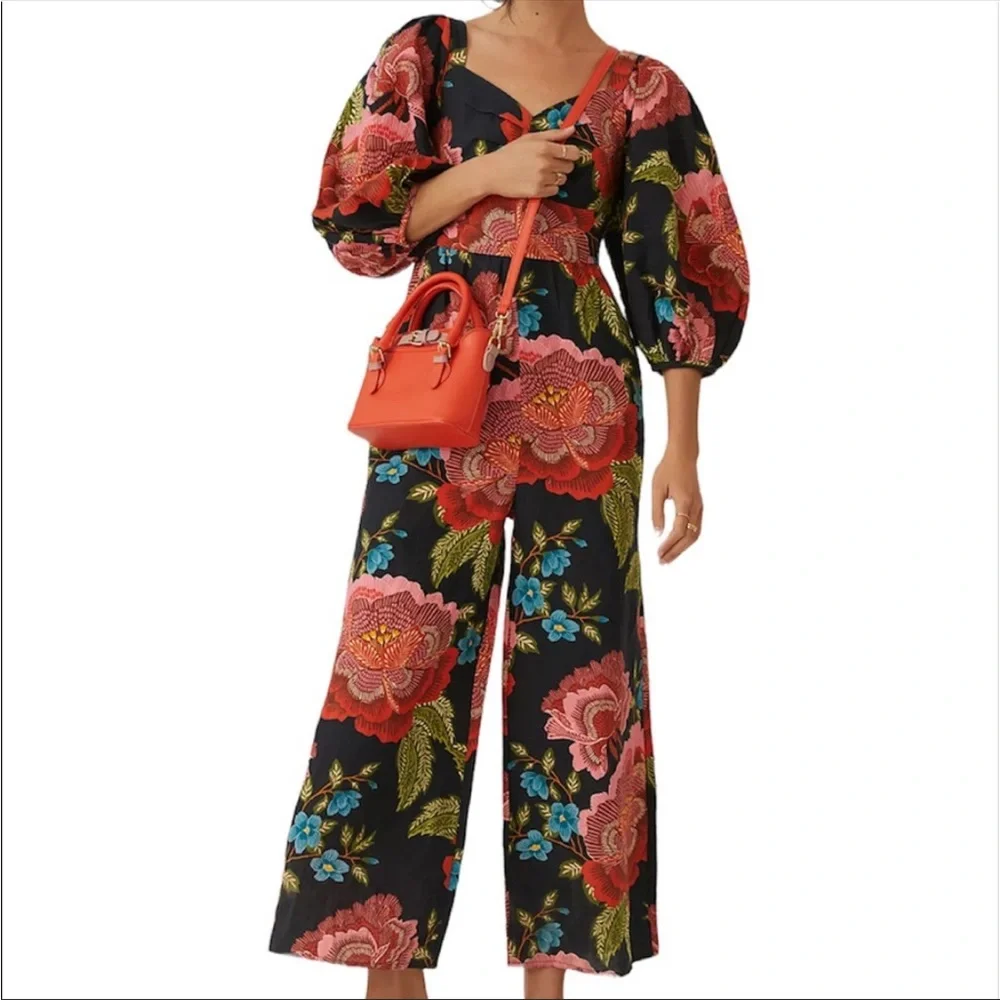 FARM Rio for Anthropologie Jumpsuit Size S - Picture 1 of 8